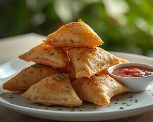 Malai Boti Samosas 6pcs