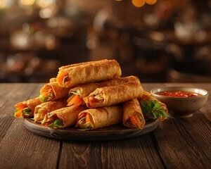 Beef Qeema Spring Rolls 6pcs